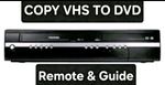 Toshiba D-VR17 VHS DVD Recorder Copy VHS to DVD with New Remote & Set Up Guide