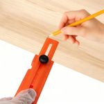 Woodworking Measuring Ruler Rotatable Angle Ruler Versatile Lightweight