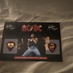 AC/DC Brian Johnson Limited Edition Guitar Picks On A 7” x 5” Picture PHOTO