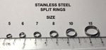 STRONG SPLIT RINGS  5,6,7,8,10 & 15mm, STAINLESS STEEL - SEA FISHING RIG LINKS