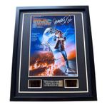 BACK TO THE FUTURE Signed Film Cells Framed MICHAEL J FOX MOVIE MEMORABILIA GIFT