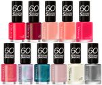 Rimmel 60 Seconds Nail Polish / Varnish 8ml Super Shine  **Choose Your Shade**