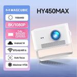 Magcubic HY450MAX Projector 1100 ANSI 1080P 8K Support Android 14 HDR Auto Focus
