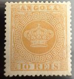 DP Stamps Angola 1870-1877 SC 2 Var / MUN CE 2d Mint 12 1/2 Thick Woven Paper