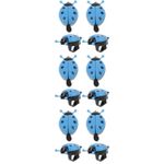 Reusable Blue Ladybug Bike Bell Loud Clear Sound for Kids and Girls Bikes