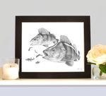 PERCH ATTACK Limited Edition Art Drawing Print Direct From Artist