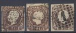 Portugal Stamps 1862: King Luis: 5r brn Die 2; 5r dp brn Die 2 SG26/7: CV £147