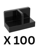 LEGO 100x Minifigure Stand Panel Tile 1x2x1 with central divider (93095 / 18971)