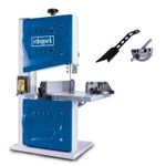 Scheppach HBS25 Electric Portable Benchtop Bandsaw, 350W, 80mm Cut, 200mm Throat