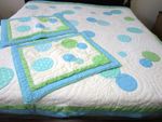 Pottery Barn Teen Dottie Full/Queen Quilt & 2 Shams