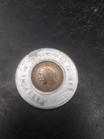 Vintage 1936 Farthing In Tin Mount Horseshoe Good Luck Token Fenners Fashions