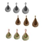3Pcs Woven Hanging Basket Pantry Garlic Potato Indoor Bohemian Boho Wall Hanging
