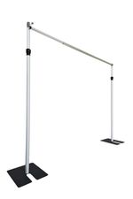 3x3m Heavy Duty Adjustable Backdrop Curtain Stand Kit Telescopic Drape Frame