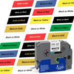 Compatible Brother TZ Tze Label Tape Printer P-Touch Laminated 18mm/12mm/9mm 8m