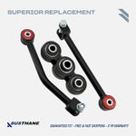 AUTOACER 3p HD Cranked Watts Linkage Arms Assembly W/PU Bushings For Discovery 2