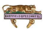 Antique Old Sheffield Speedway Supporters Club Enamel Lapel Brooch Badge