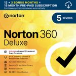 Norton 360 Deluxe 2026 5 Device for 15 months Emailed Key EU UK - 5 Min Delivery