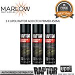 3 X U-POL RPTEP/AL RAPTOR ACID ETCH PRIMER AEROSOL 450ML - GREY