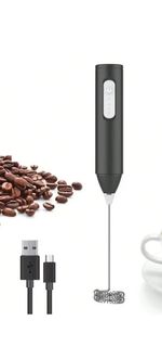 Electric Milk Coffee Frother USB Egg Beater Handheld Whisk Drink Mixer