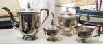 superb Viners TEA SERVICE four piece silver plate vintage  k1 b54