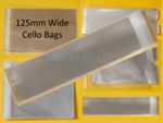 Cello Display Bags 125mm Wide Clear Self Seal for Bookmarks - Cellophane Bag UK