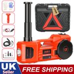 Heavy Duty 5 Ton 12V Hydraulic Electric Car Jack + Tire Inflator Air Compressor