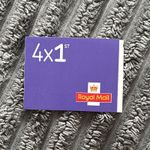 Royal Mail 1st Class Barcode Stamp Booklets 100% Genuine (1 Pack- 4 Stamps)