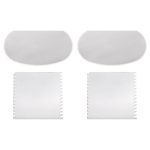 4 Pack Stainless Steel Clay Scraper Pottery Metal Serrated Clay Cutter Sculpture