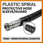 Plastic Spiral Hose Sleeve Guard Protector 13mm - 82mm Abrasion Resistant