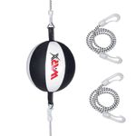 WARX Leather Double End Dodge Speed Ball MMA Boxing Floor to Ceiling Punch Bag