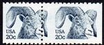 1949 20c Bighorn Sheep misperf booklet pair MNH