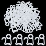 50 Pack Heavy Duty Outdoor Gutter Hooks Clip Christmas Icicle Fairy Light LED  G