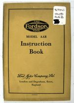 FORDSON TWO TONS MODEL AAB Truck Owners Handbook Pre-War