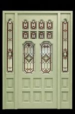 Bespoke Made To Order Edwardian Stained Glass Front Door Frame etc £250 Deposit