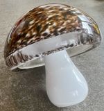 Vintage Wedgewood Studio Art Glass Mushroom Paperweight 1970's Kitsch Retro Rare