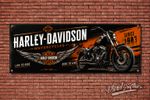 Harley Davidson / Workshop Banner /Poster Motorsport