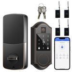 Fingerprint Smart Door Lock Keyless Entry Deadbolt Bluetooth App Keypad Door