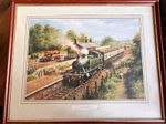 GWR Framed Railway Prints x4 Country Connection, Changing Trains