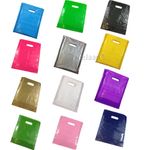 PLASTIC CARRIER BAGS COLORED GIFT SHOP STRONG PATCH HANDLE BAG BOUTIQUE RETAIL