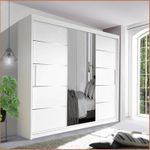 Sliding Wardrobe with Mirror Doors | Modern Sliding Door Wardrobe for bedrooms