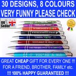 Funny Pens - Rude Cheeky Novelty Office Stationary Secret Santa Sweary Pen Fun