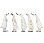 DCUK British Flower Design Wooden Ducklings Choice of Design Mothers Day Gift