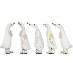 DCUK British Flower Design Wooden Ducklings Choice of Design Mothers Day Gift