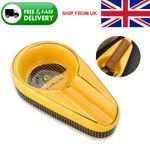Galiner Portable Ceramic Single Cigar Ashtray Small Slot Holder Cigarette Ash