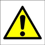  hazard warning triangle safety sign 