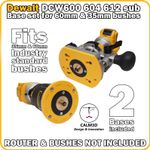 Dewalt DCW600 DCW604 DNP612 D26200 dual set router sub-bases +  screws - INC P&P