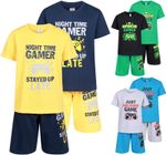 Boys 2 Pack Short Pyjamas Gaming PJ Sets Gamer Themed Nightwear 9 to 16 Years