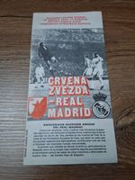 Red Star Belgrade - Real Madrid 1975 football programme Cup Winners Cup