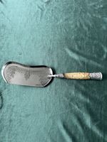 Walker & Hall   SILVER PLATE CRUMB TRAY With Sterling Silver Handle Bands