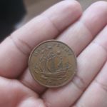 Great Britain Half Penny 1944 Bronze Coin George VI FREE DELIVERY Z684